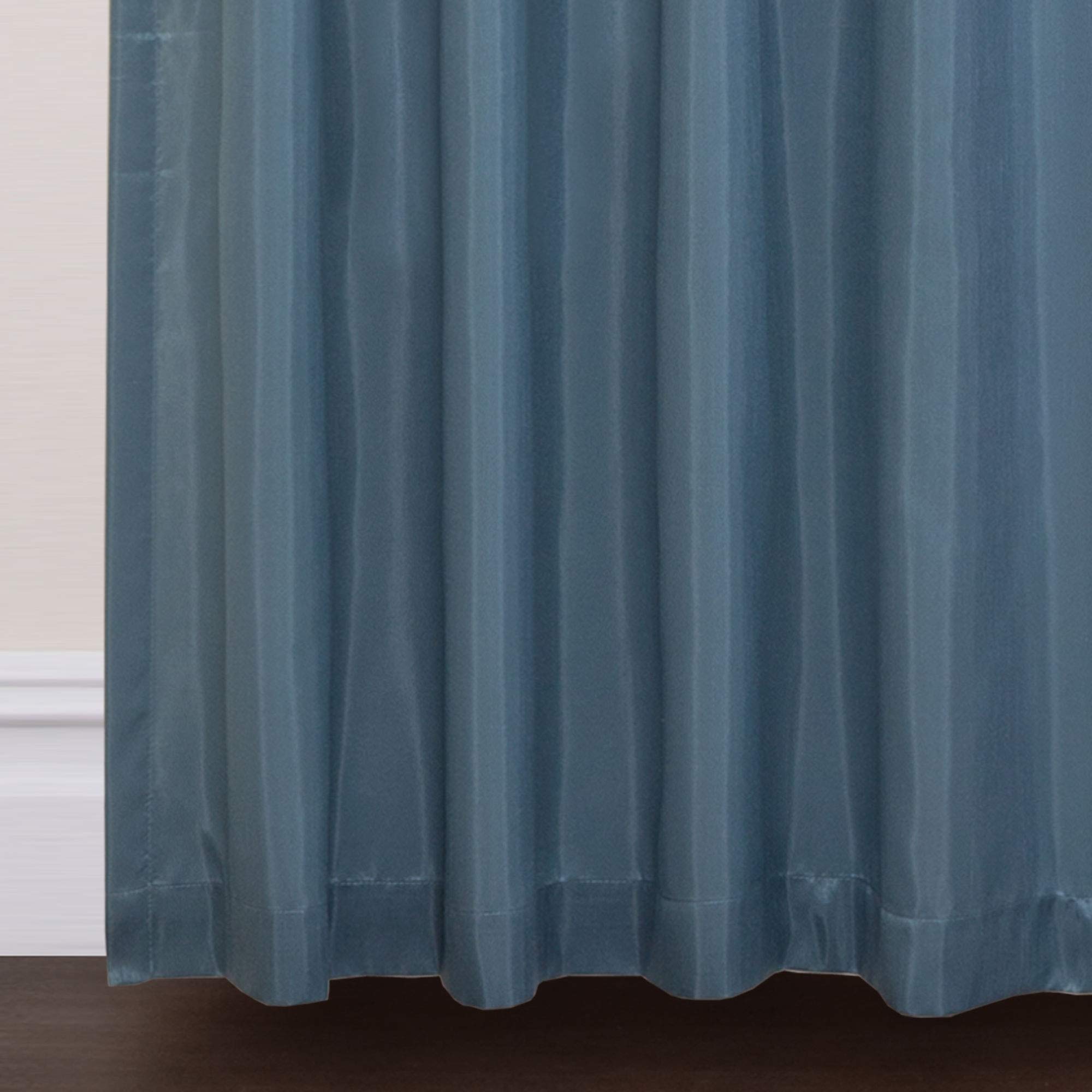Amazon｜Lush Decor フラワードロップカーテンパネル Curtain ブルー